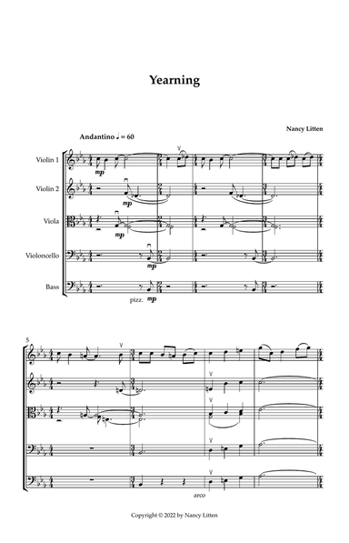 'Yearning': score and parts