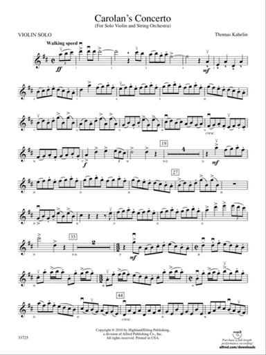 Carolan's Concerto: Solo Violin