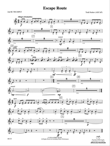Escape Route: 2nd B-flat Trumpet