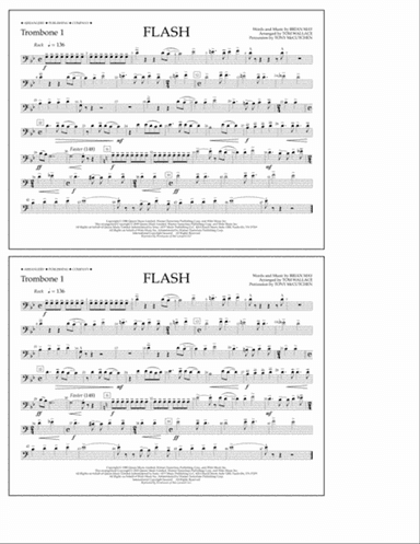 Flash (arr. Tom Wallace) - Trombone 1