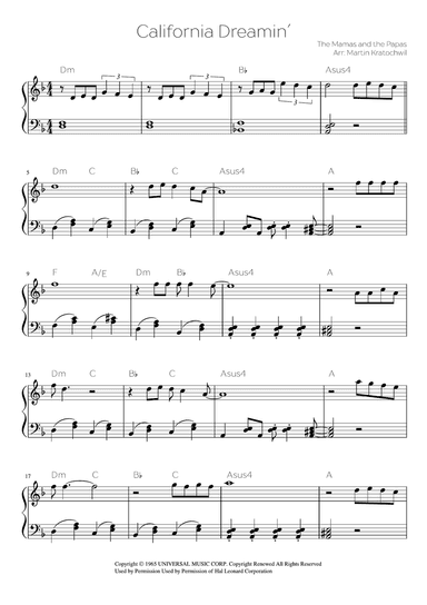 California Dreamin'