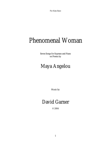 Phenomenal Woman