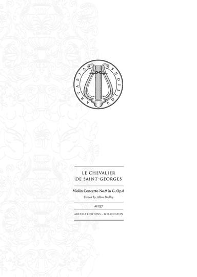 Violin Concerto No.9 in G major, Op. 8 - Score Only