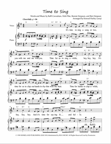 Time To Sing