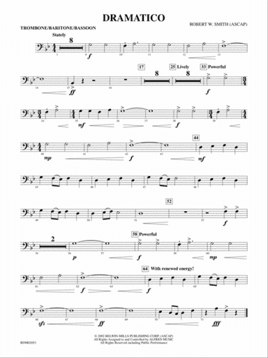 Dramatico: 1st Trombone