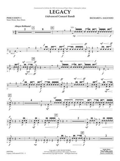 Legacy (Advanced Version) - Percussion 1