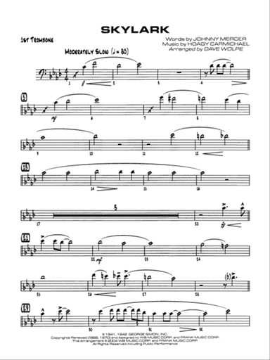 Skylark: 1st Trombone