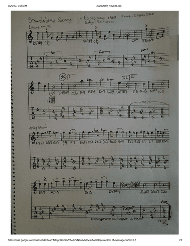 Stompin' At The Savoy "instrumental"