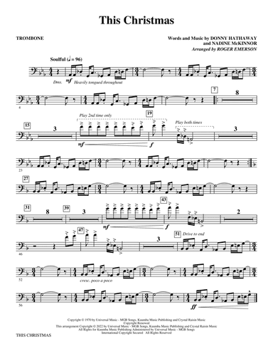 This Christmas (arr. Roger Emerson) - Trombone