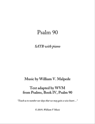 Psalm 90 (Teach Us)