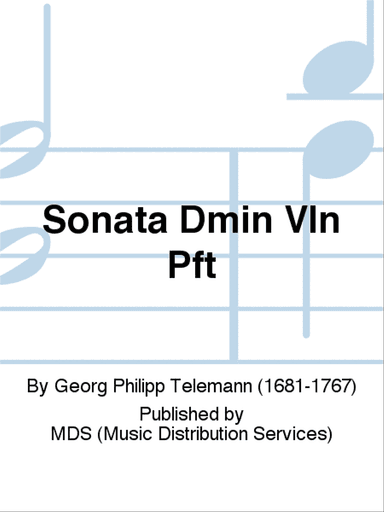 SONATA DMin Vln Pft
