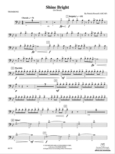 Shine Bright: 1st Trombone