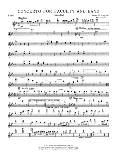 Concerto for Faculty and Band: Flute