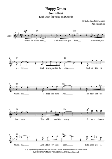 Happy Xmas (war Is Over)