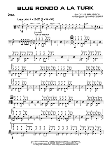Blue Rondo a la Turk: Drums