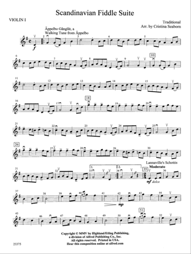 Scandanavian Fiddle Suite: 1st Violin
