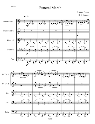 Funeral March (Brass Quintet)