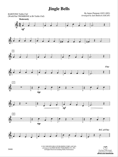 Jingle Bells: Baritone T.C.