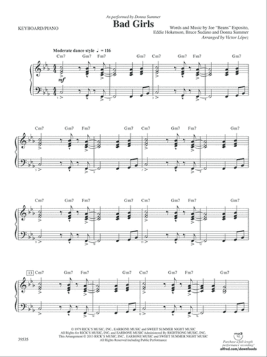 Bad Girls: Piano Accompaniment