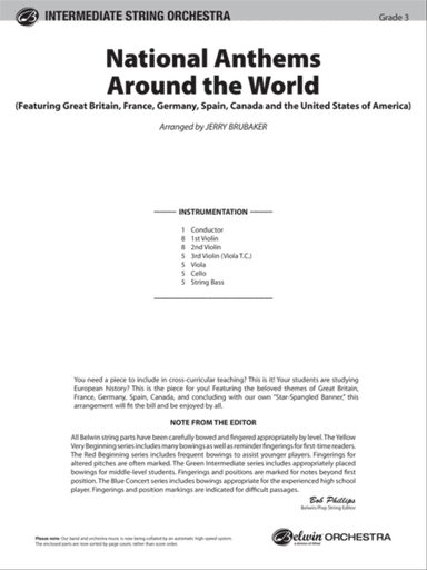 National Anthems Around the World: Score