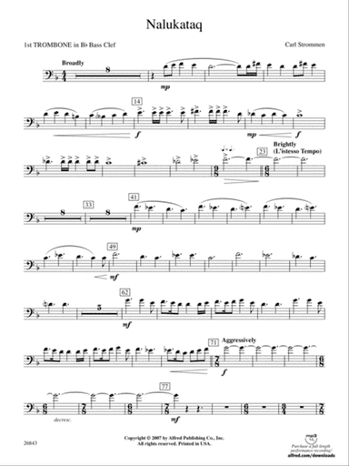 Nalukataq: (wp) 1st B-flat Trombone B.C.