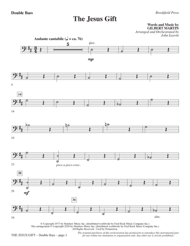 The Jesus Gift (arr. John Leavitt) - Double Bass
