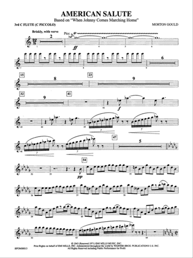 American Salute: 3rd Flute