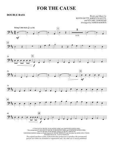 For the Cause (arr. James Koerts) - Double Bass