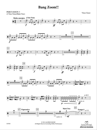 Bang Zoom!: 3rd Percussion