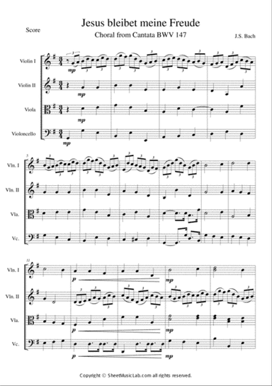 Jesus Bleibet Meine Freude (Choral From Cantata BWV 147)