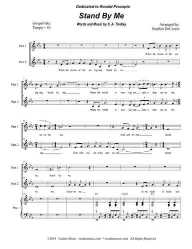 Stand By Me (for 2-part choir)