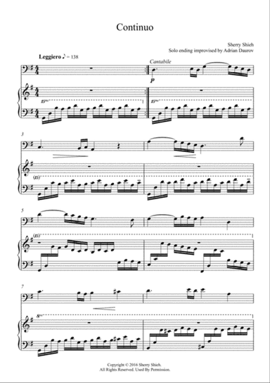Continuo, Original Music by Sherry Shieh