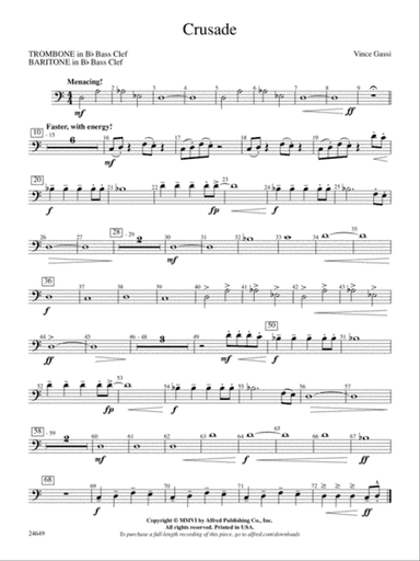 Crusade: (wp) 1st B-flat Trombone B.C.
