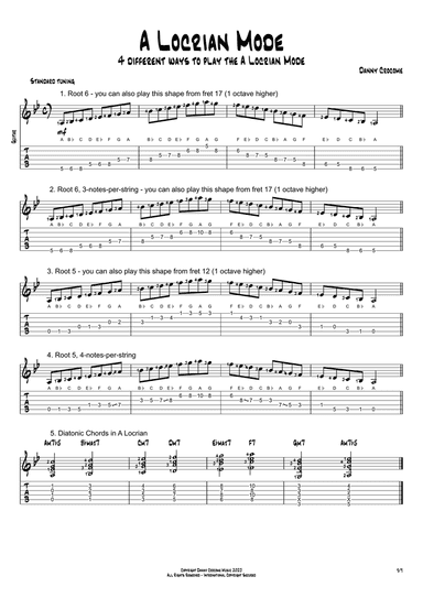A Locrian Mode (4 Ways to Play)