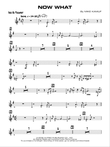 Now What: 3rd B-flat Trumpet