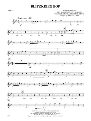 Blitzkrieg Bop: Flute