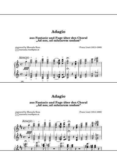 Adagio (Franz Liszt; aus Fantasie und Fuge über den Choral „Ad nos, ad salutarem undam“)
