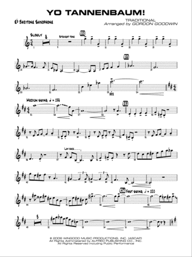 Yo Tannenbaum!: E-flat Baritone Saxophone