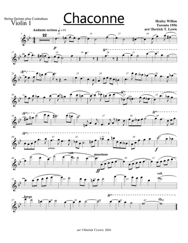 Chaconne: for String Ensemble