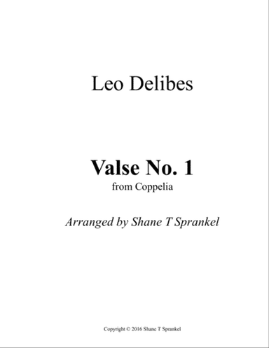 Valse No. 1 from Coppelia