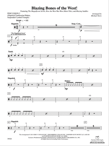 Blazing Bones of the West!: 2nd Percussion