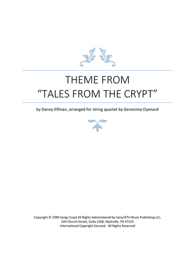 Tales From The Crypt Theme