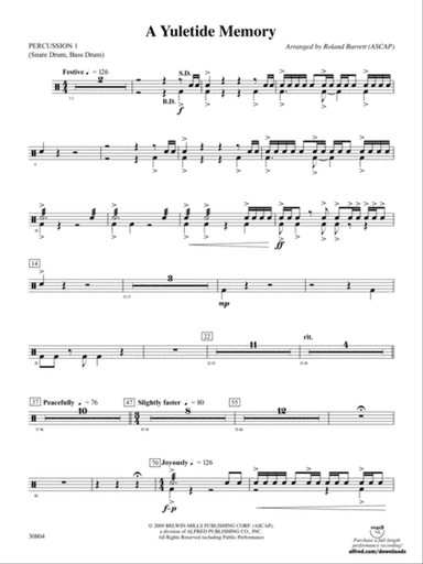 A Yuletide Memory: 1st Percussion