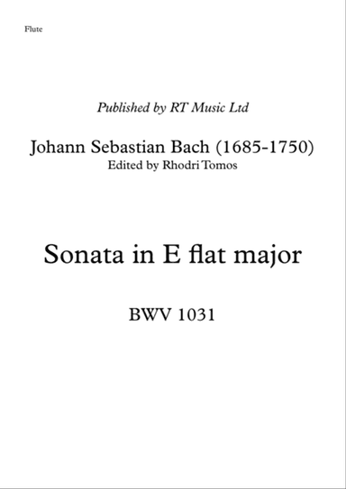 Bach BWV 1031 Sonata in Eb major.