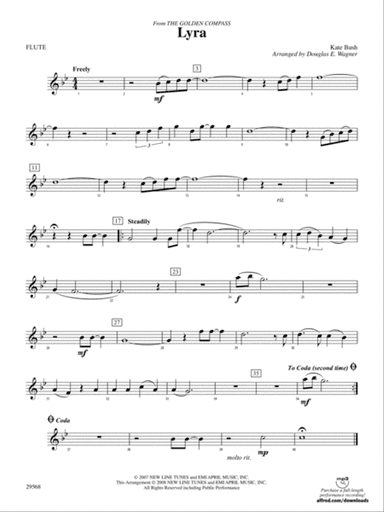 Lyra (from The Golden Compass): Flute