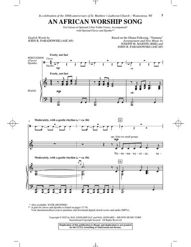 An African Worship Song