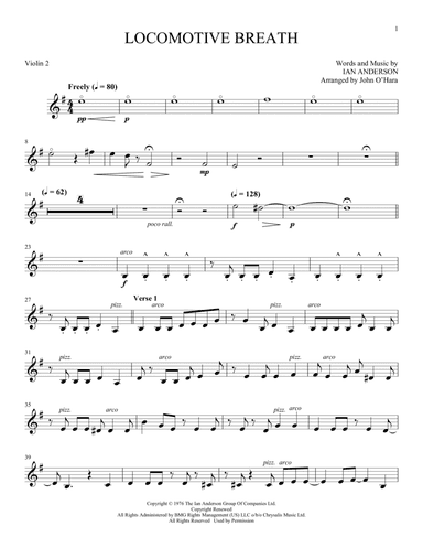 Loco (arr. John O'Hara) - Violin 2