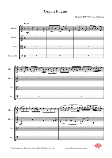 Little Organ Fugue in G Minor