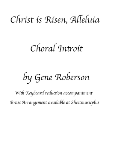 Christ is Risen Alleluia SATB