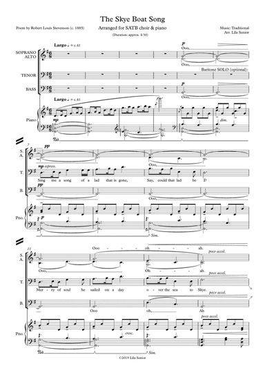 The Skye Boat Song (arr. Senior)